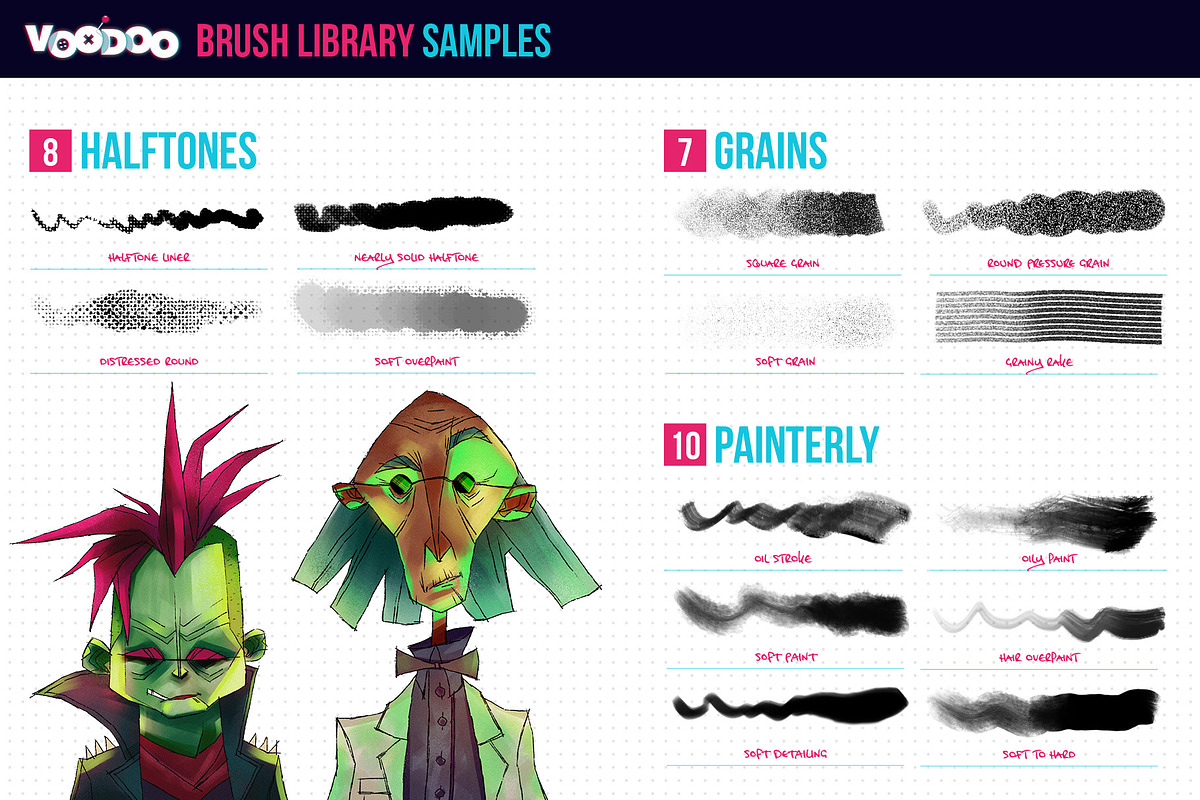 VOODOO Concept Art brushes learning, a Brush Add-On by Green Room Media (Photo 12 of 18)