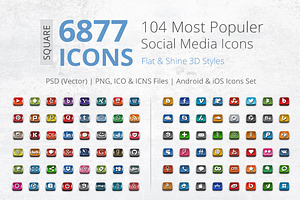 3D Social Media Pack [Square]