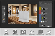 Shopping Bag On Wooden Bench In PSD, a Product Mockup by Bruno's Shop (Thumbnail 3 of 4)