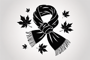 Autumn Girl Silhouette with Scarf Bu, an Illustration by Creativeshirt (Thumbnail 8 of 8)