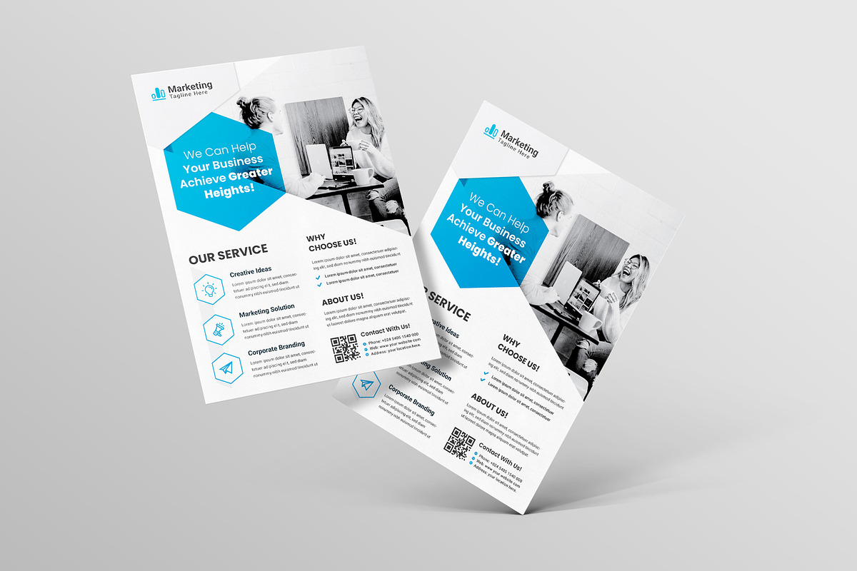 Corporate Business Flyer Template, a Flyer Template by workclan24 (Photo 2 of 3)