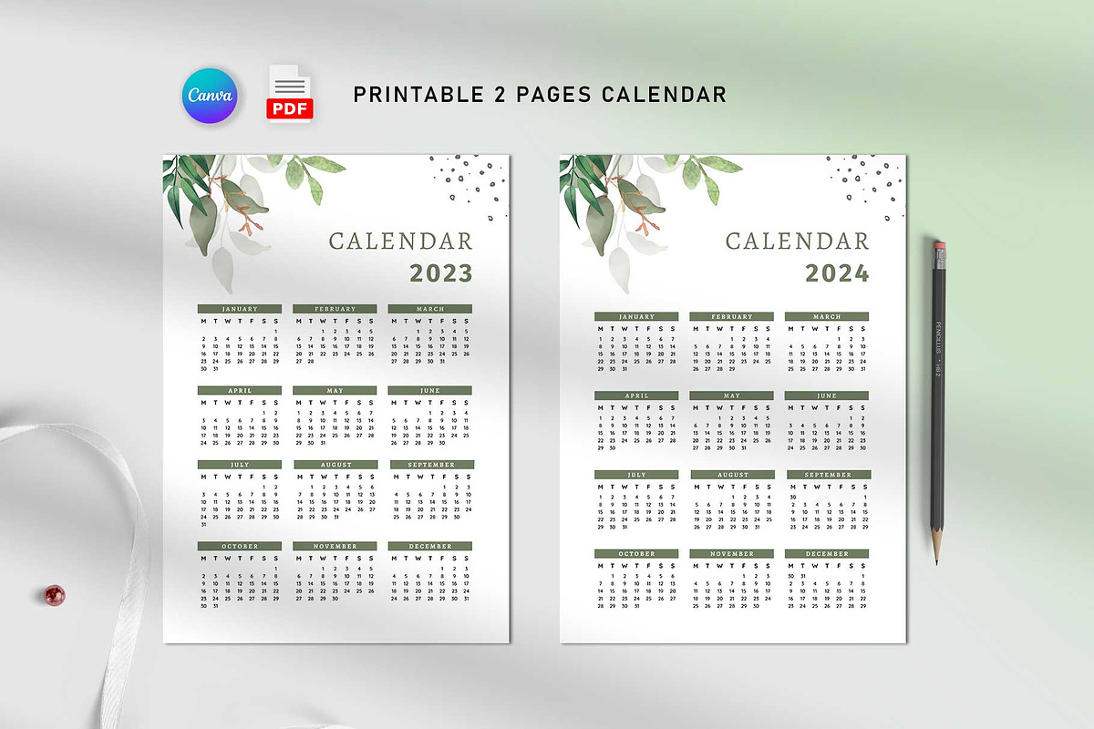 Calendar Template, a Stationery Template by Design Zone (Photo 1 of 3)