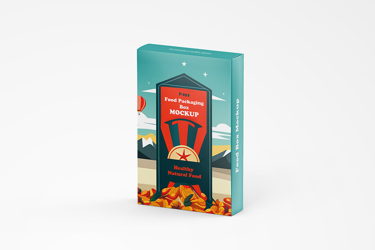 Vertical Food Packaging Box Mockup, a Packaging Mockup by Ram Studio LLC (Photo 5 of 11)