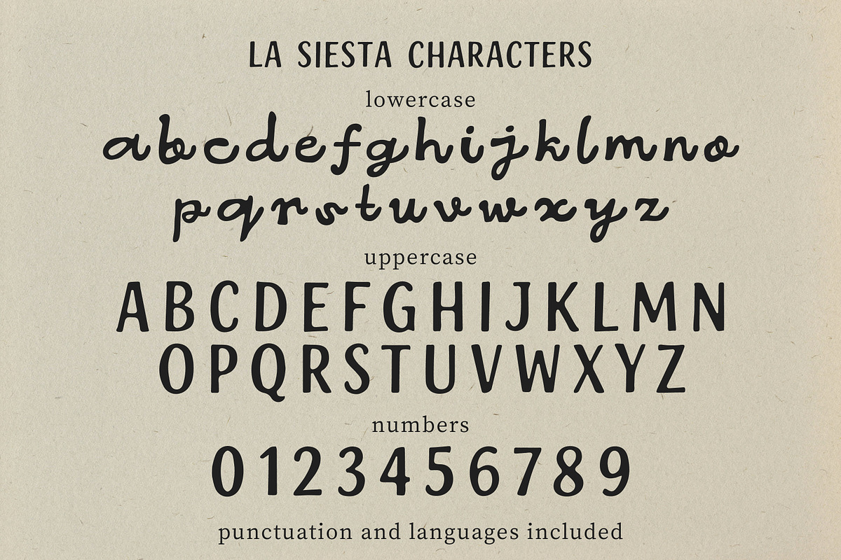 LaSiesta Handwritten Duo Sans Script, a Script Font by Struvictory.art (Photo 5 of 9)
