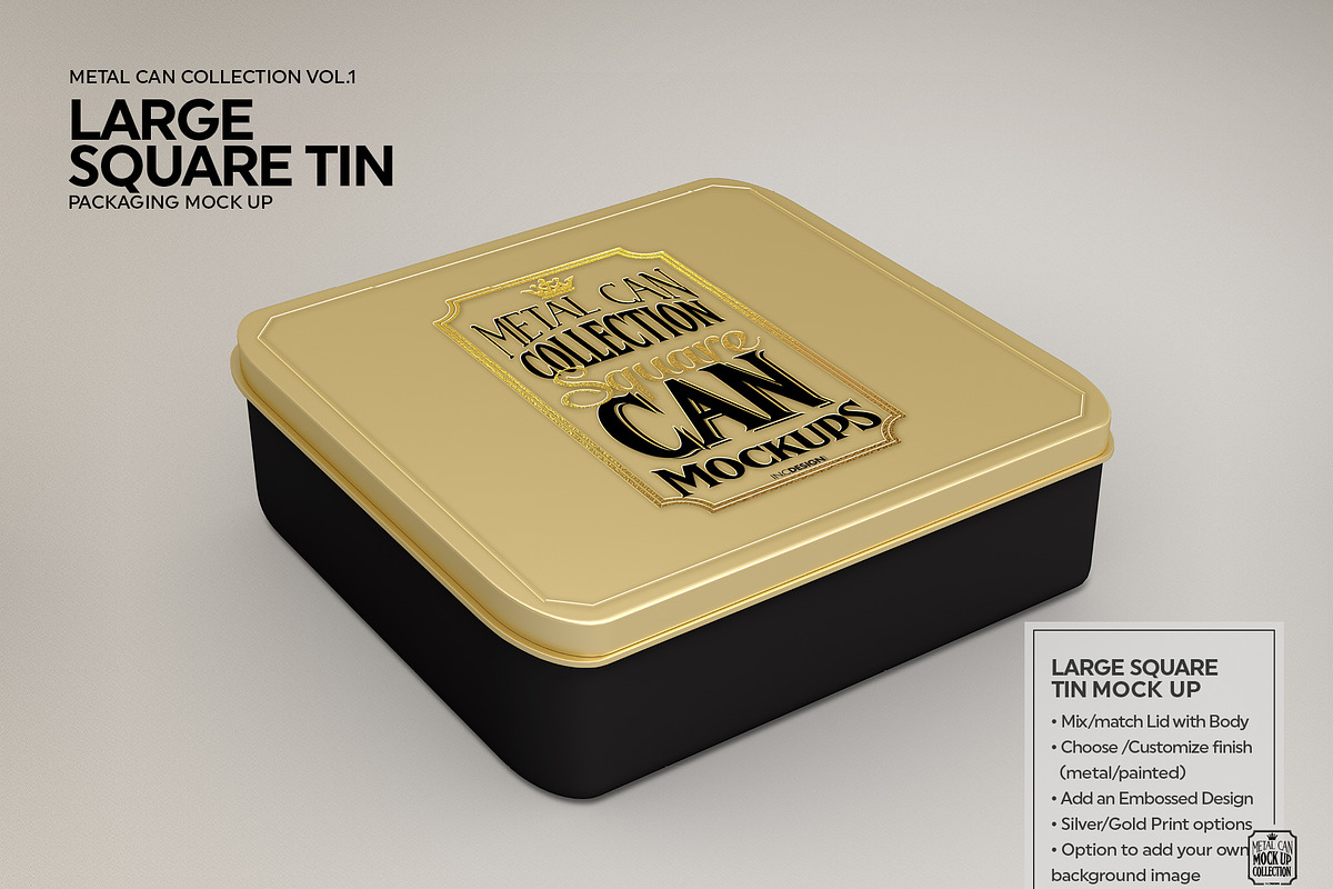 Vol1. Metal Can Mockup Collection, a Cups & Container Mockup by INCDesign (Photo 14 of 27)
