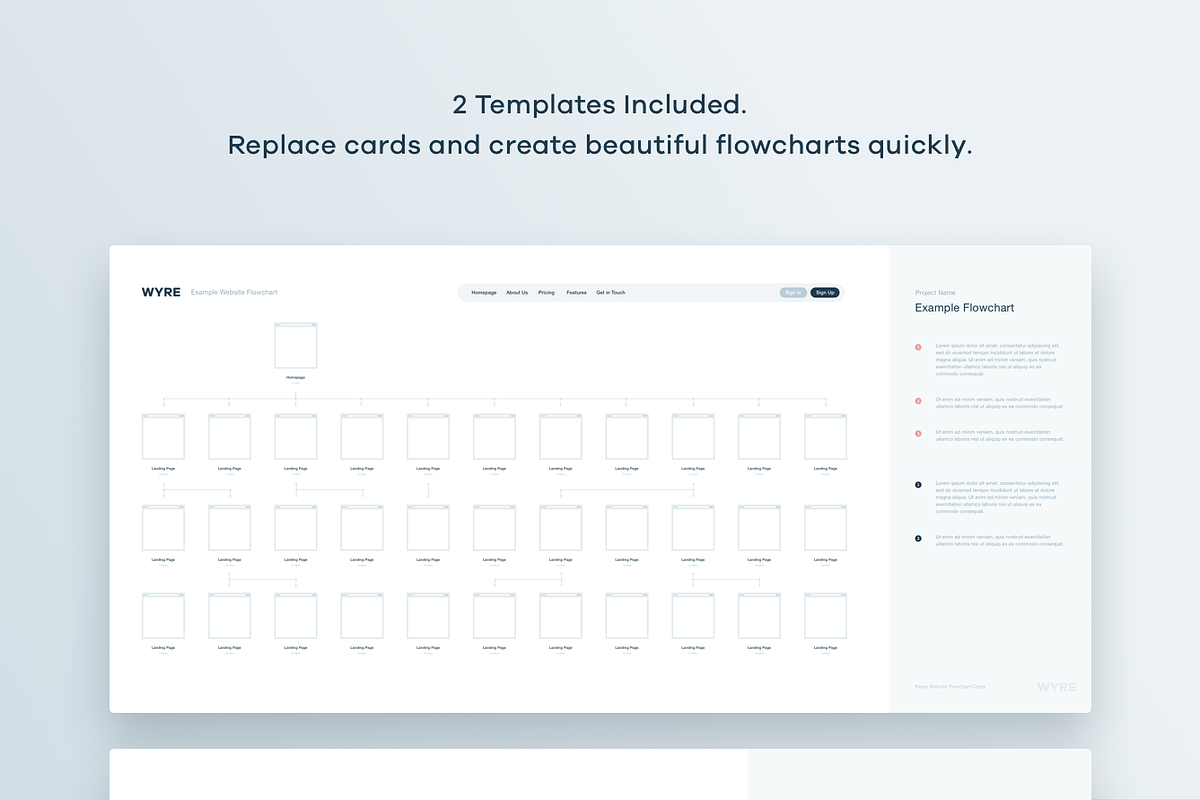 200 Flowchart Cards for Sketch, a Wireframe Template by Petr Knoll (Photo 3 of 5)