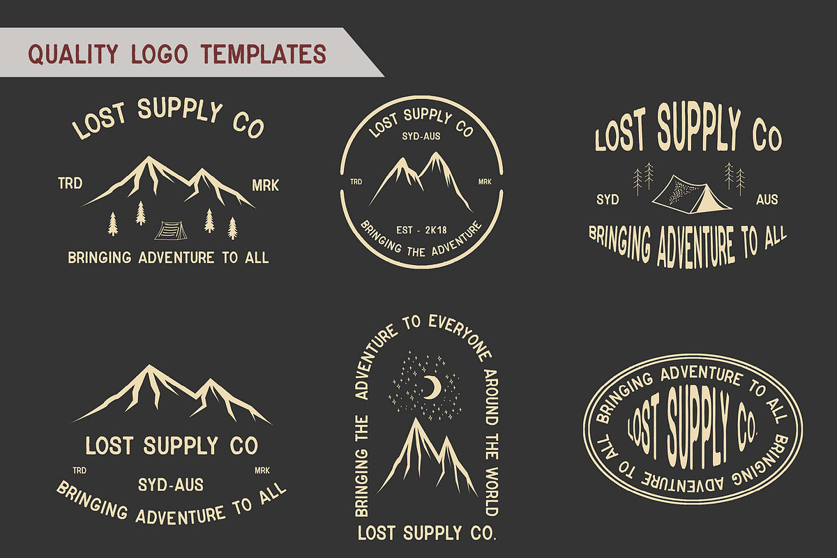 Drifter Font & Buildable Logo-Kit preview 3