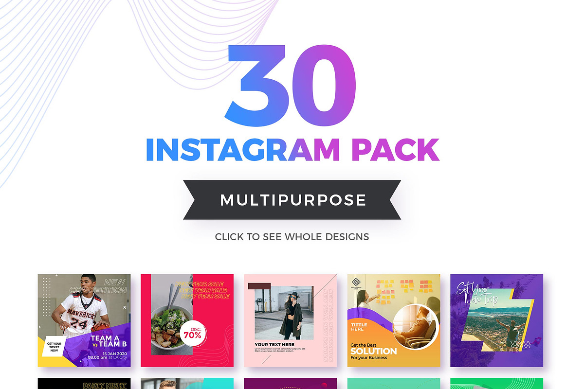 2020 Multipurpose Instagram Post, a Social Media Template by Typoerba (Photo 6 of 7)