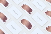 Beautiful Rose Gold Business card, a Business Card Template by Design Dock (Thumbnail 4 of 4)