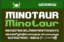 Minotaur font