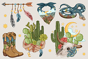 Desert Soul Western bundle, a Seasonal Illustration by SecondOfJuly (Thumbnail 7 of 7)