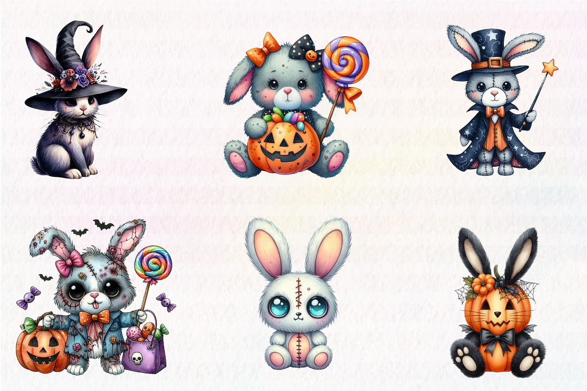 Halloween Voodoo Bunny Doll, an Illustration by CreationArt (Photo 3 of 5)