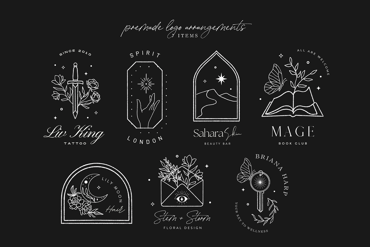 Celestial Magic 2 Logo Branding Art, a Texture Graphic by FEM Creative Studio (Photo 3 of 10)