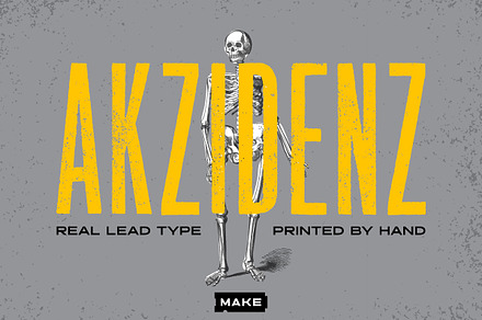 Letterpress Akzidenz, a Sans Serif Font by Heavy Metal Type Co.