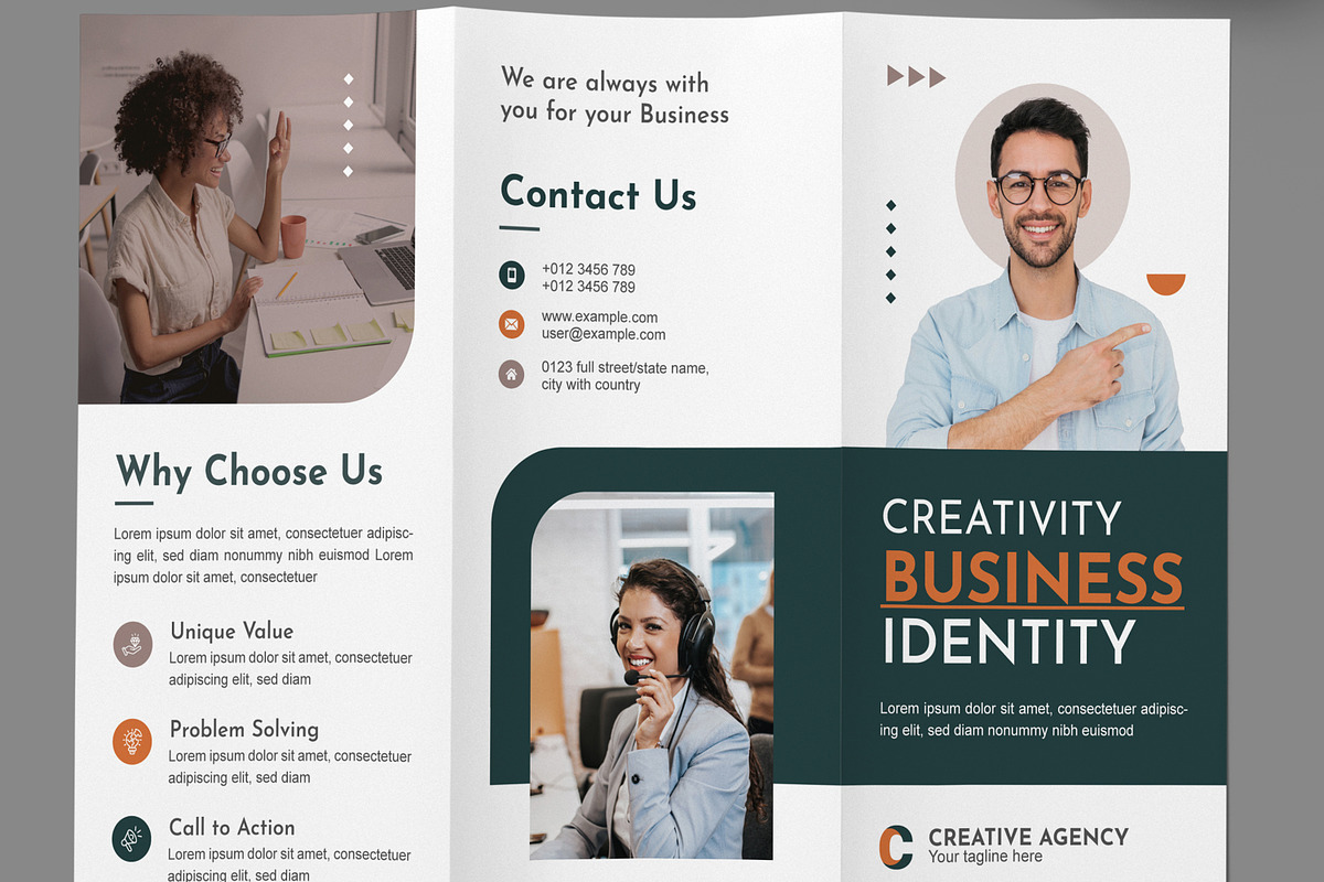 Creative Trifold Brochure Design, a Brochure Template by MightyDesign (Photo 2 of 6)