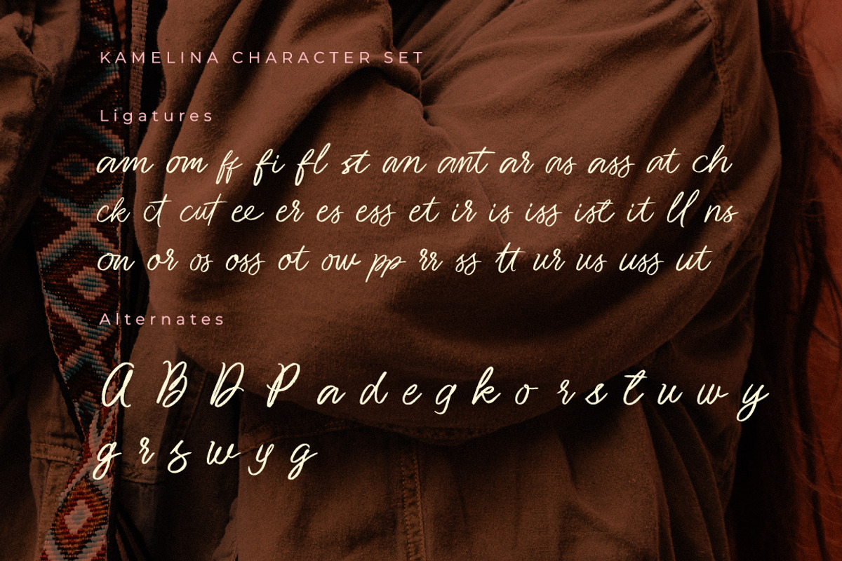 Kamelina Handwritting, a Script Font by Olexstudio (Photo 6 of 7)