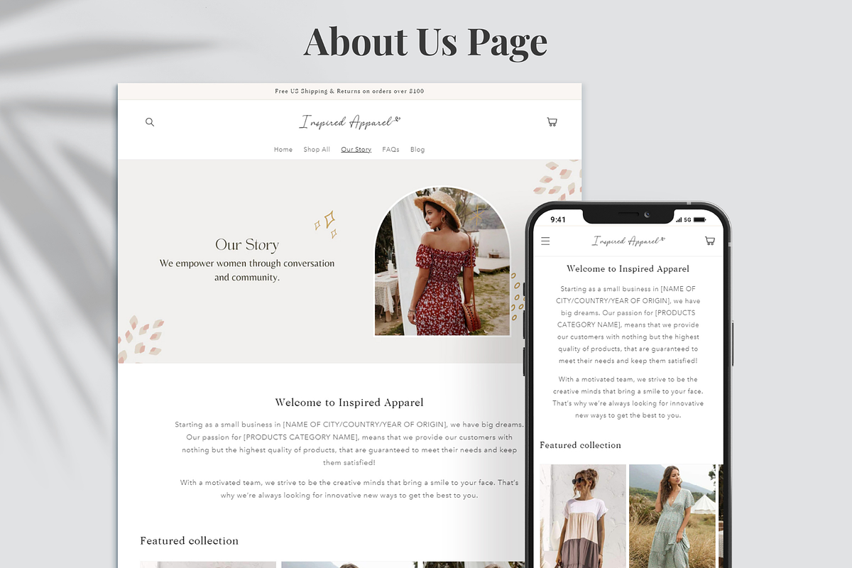 Apparel - Boho Fashion Shopify Theme, a Templates & Theme by InspiredTheme (Photo 3 of 9)