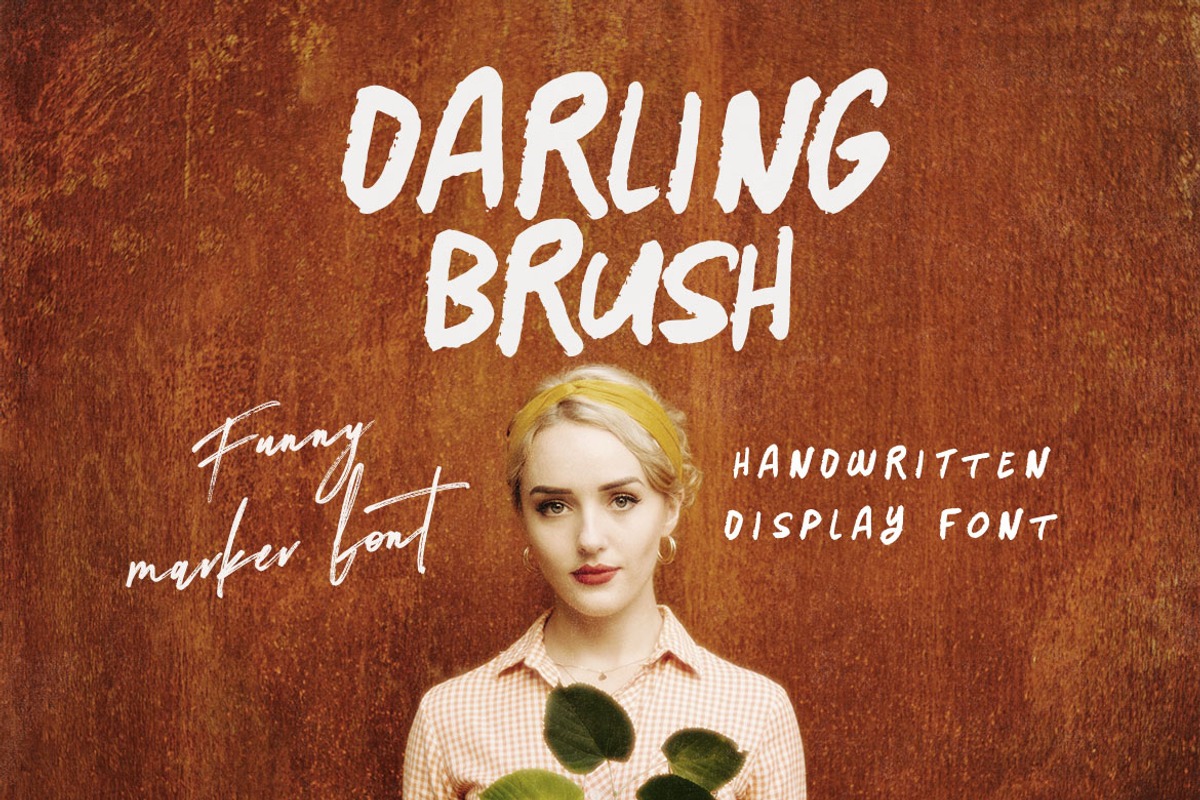 Darling - Handwritten Font, a Font by Cruzine (Photo 1 of 6)