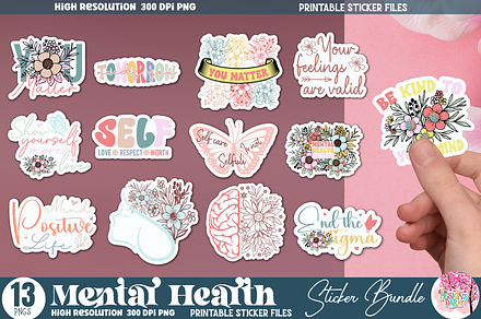 Mental Health Sticker Bundle