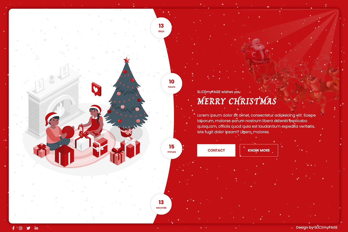 SMP-Xmas Html Landing Pages, a Landing Page Template by SLICEmyPAGE (Photo 2 of 6)