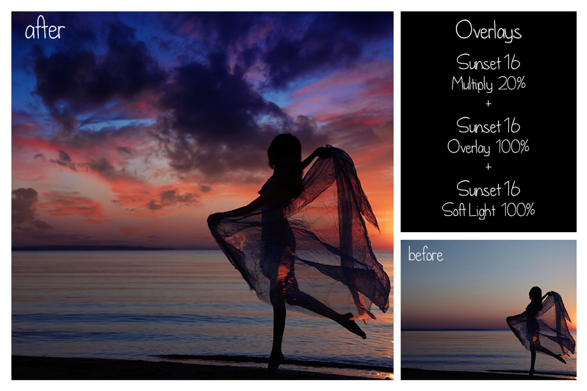 30 Dramatic Sunset Sky Overlays, a Texture Graphic by LovePhotoMoment (Photo 5 of 14)