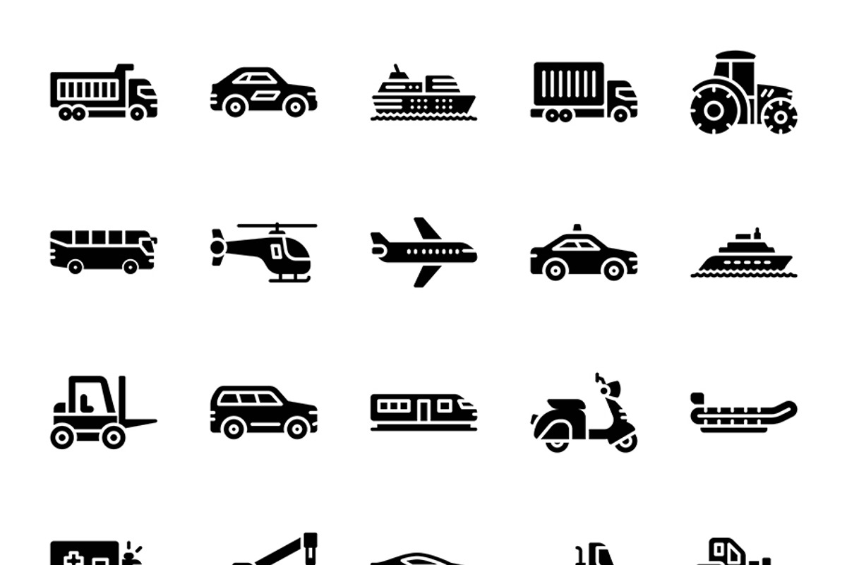 Vehicle Icons, a Duotone Icon by Jaruka (Photo 2 of 4)