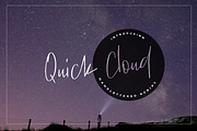 Quick Cloud, a Script Font by Quothron (Thumbnail 1 of 6)