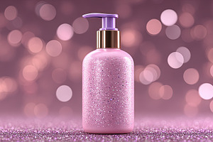Glittery Pink Cosmetic Bottle, a Beauty & Fashion Photo by Ales Munt