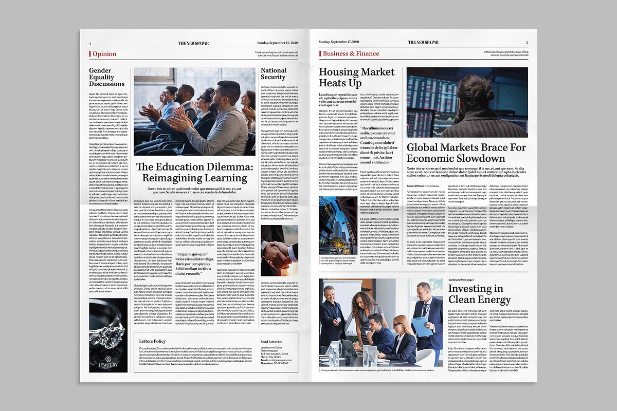 Classic Newspaper Template, a Magazine Template by BrandPacks (Photo 5 of 7)