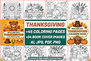 BOLD EASY THANKSGIVING COLORING BOOK, a Seasonal Illustration by Coco Bloom (Thumbnail 1 of 3)