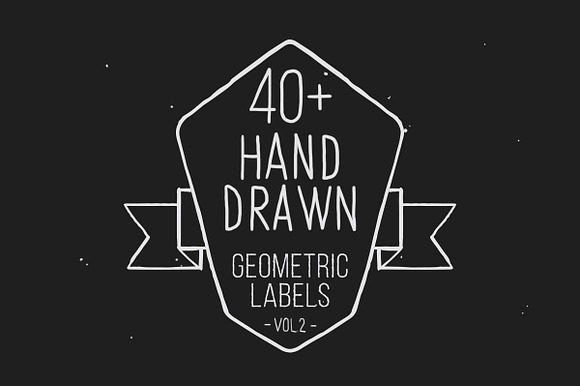 Hand drawn geometric labels VOL.2 preview 5