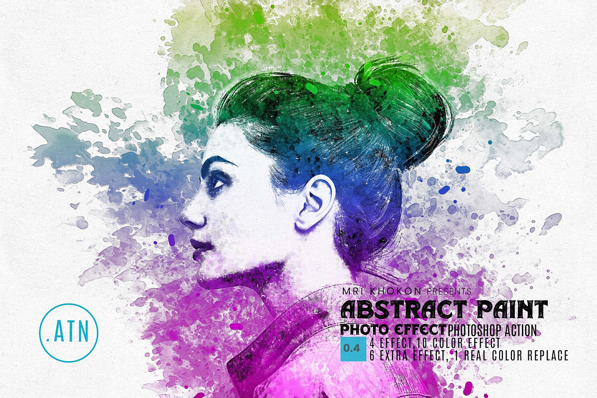 Abstract Paint Photoshop Action, an Action Add-On by MRI STUDIO (Photo 1 of 15)