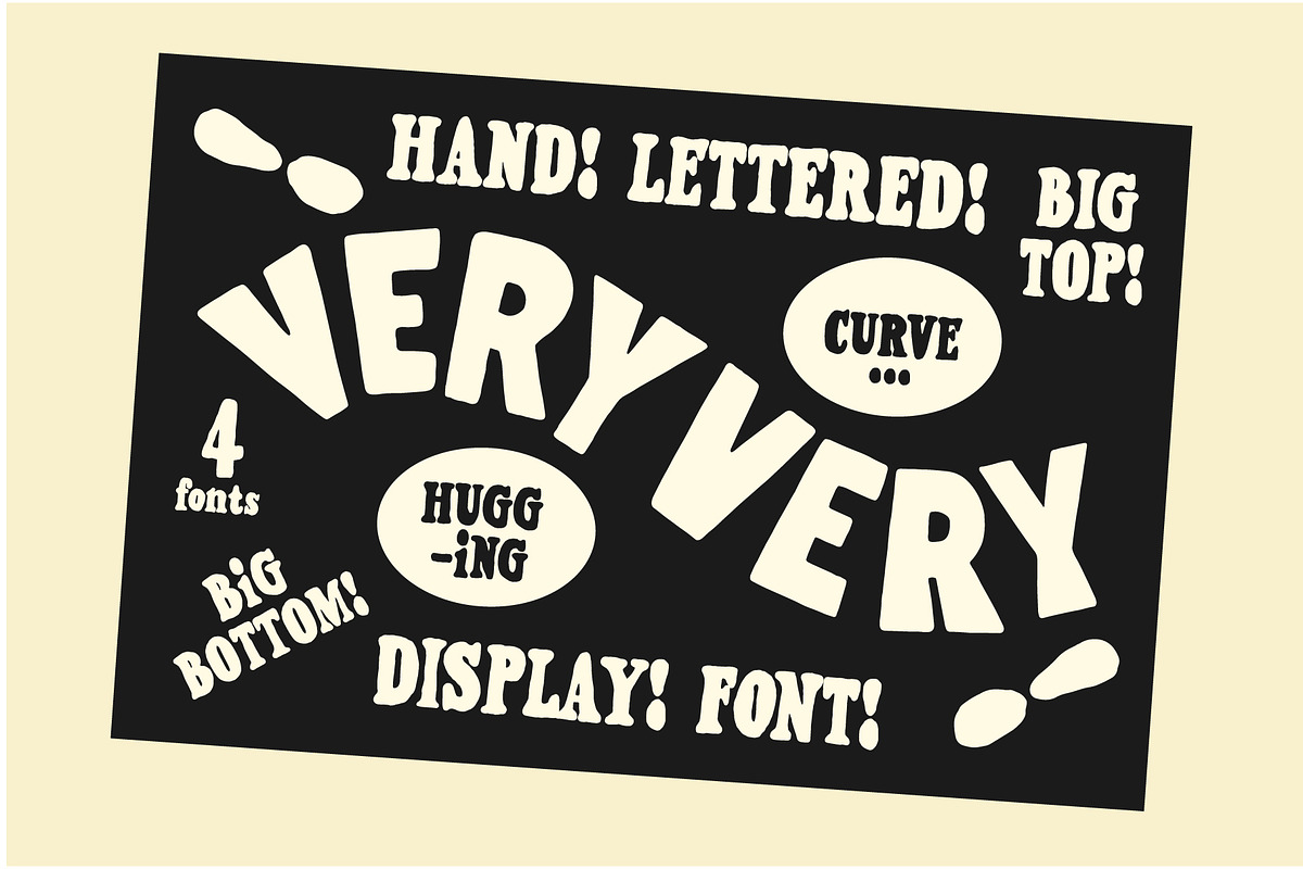 Very Font Family - Handmade Retro, a Sans Serif Font by Studio Funshop by Kelli (Photo 3 of 21)