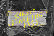 Cursed Boarding Pass Handdrawn Font, a Handwritten Font by Perplexitics (Thumbnail 1 of 8)