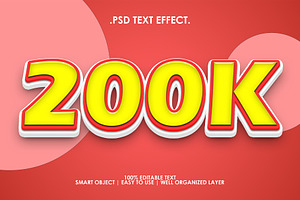 200k Text Style Effect