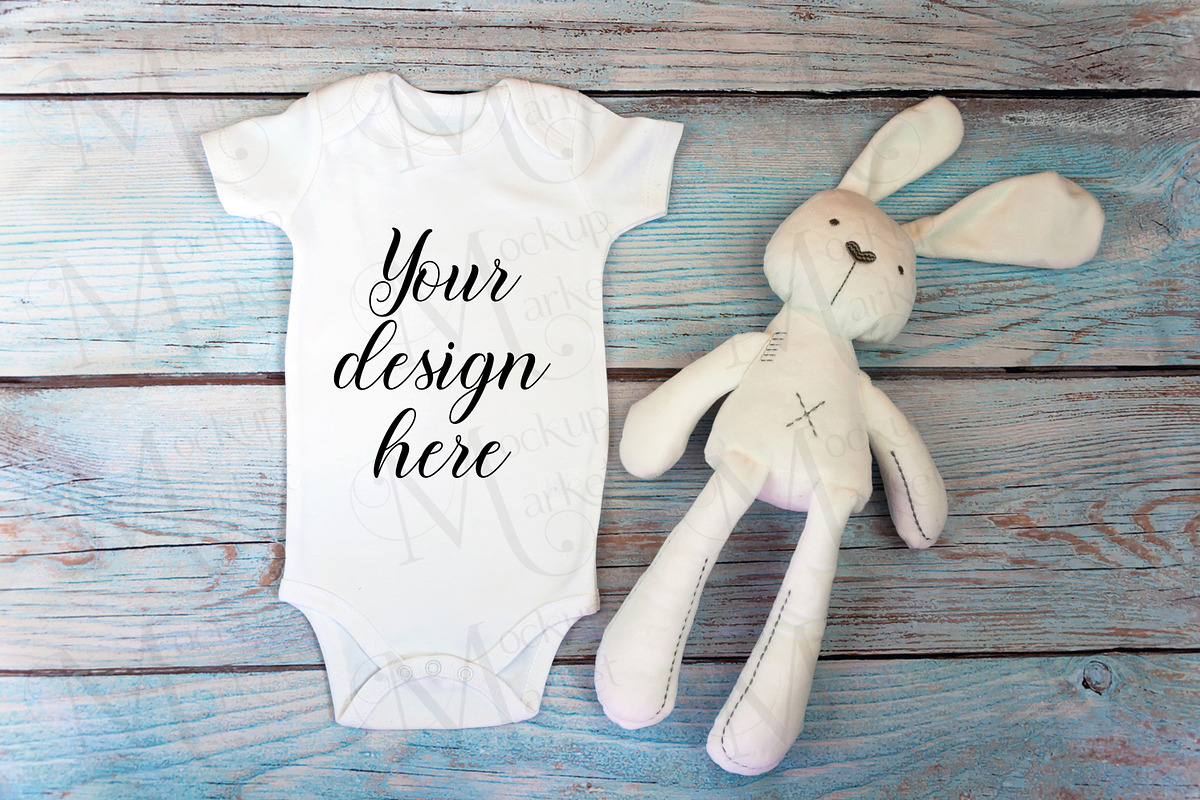 29 Baby Bodysuit mockup bundle., a Print Template by MockupMarket (Photo 12 of 30)