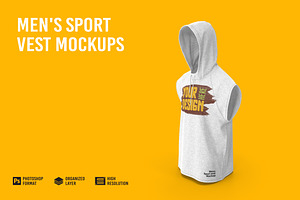 Men's Sport Vest Mockup