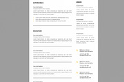 Modern Resume Layout, a Resume Template by MightyDesign (Thumbnail 2 of 8)