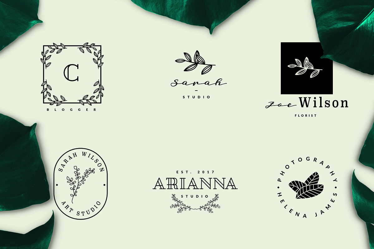 BOTANIKA Logo Maker, a Branding & Logo Template by GraphicDash (Photo 4 of 7)