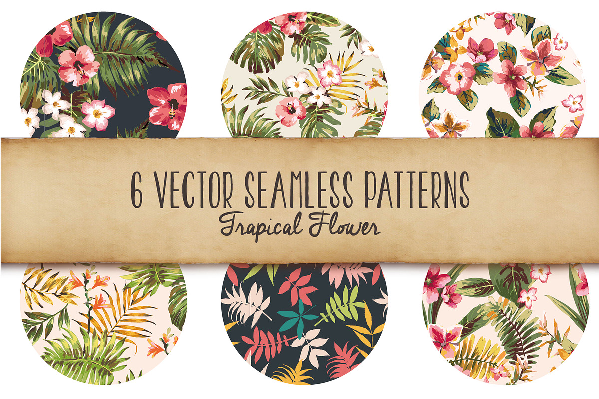 Seamless tropical patterns Vol.1 preview 2