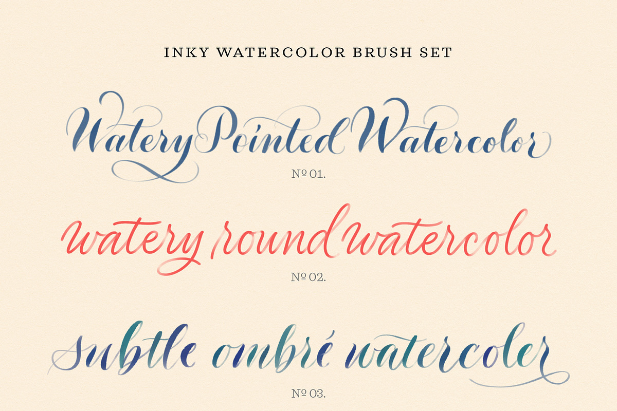 Inky Lettering Procreate Brush Set, a Brush Add-On by Molly Suber Thorpe (Photo 14 of 14)