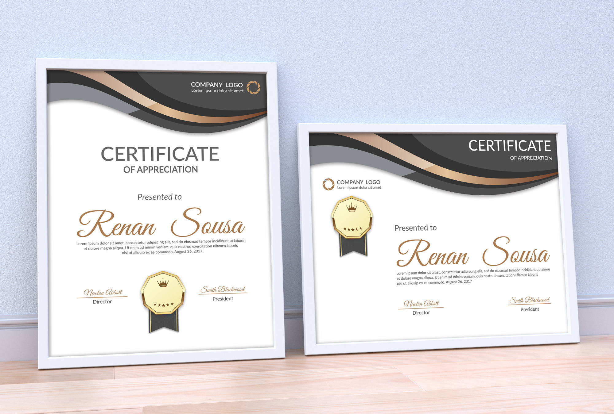 Certificate, a Stationery Template by S_design
