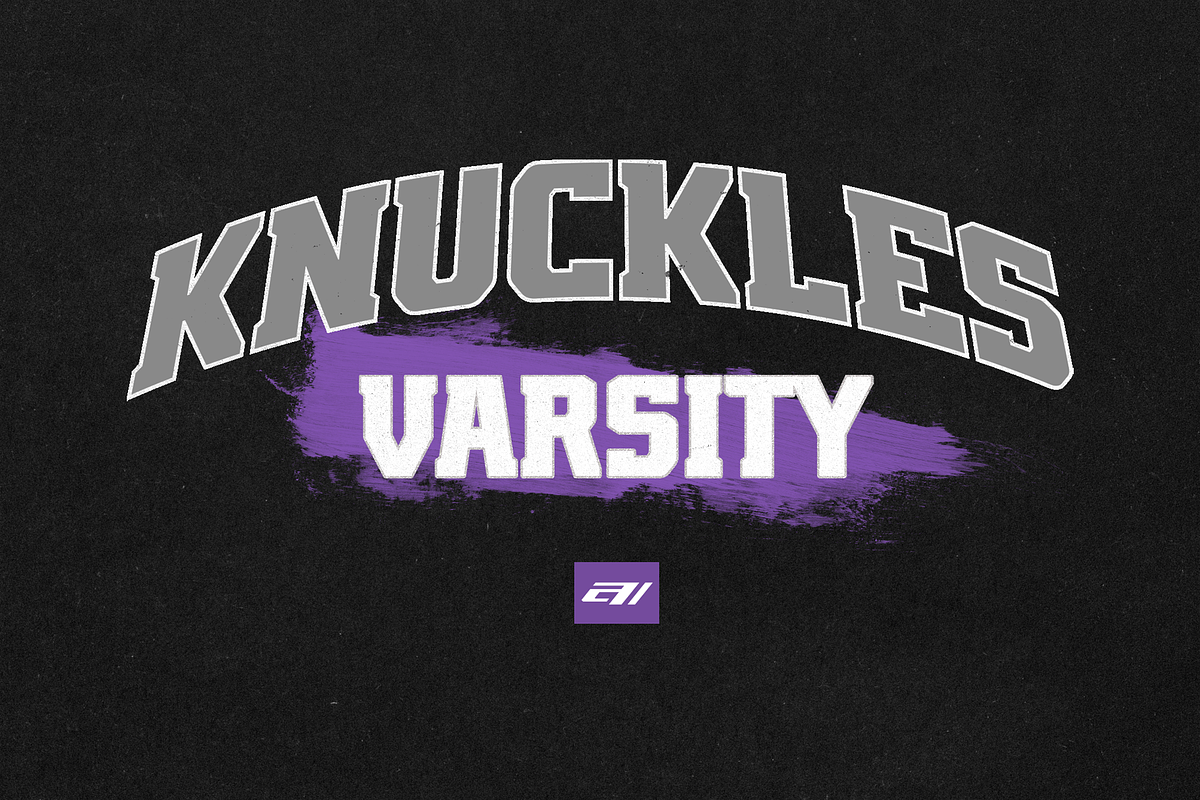 AZN Knuckles Varsity, a Slab Serif Font by AthayaDZN (Photo 13 of 13)