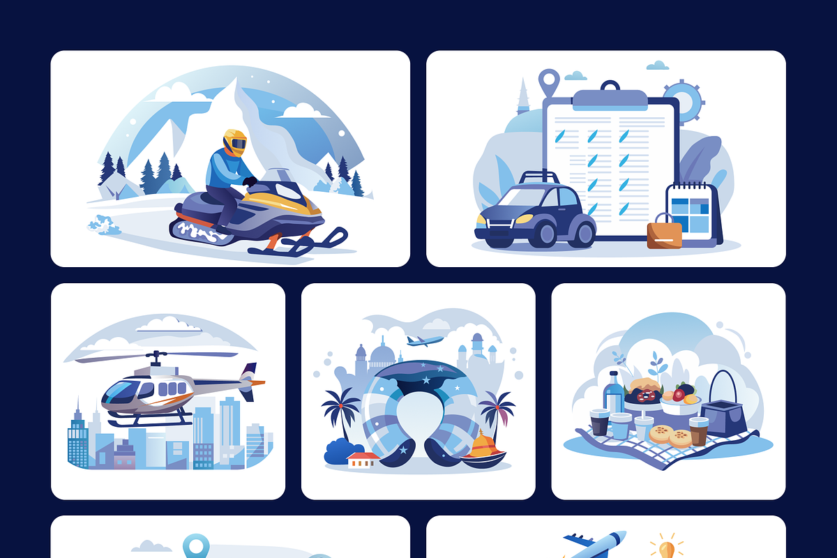 Travel and Camping Illustration Set, a Person Illustration by Brickclay (Photo 10 of 10)