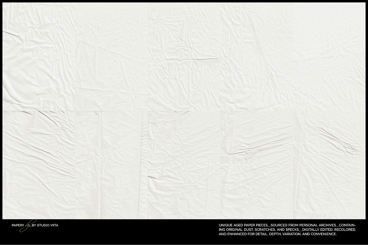 White Crumpled Paper Textures | JPG, a Texture Graphic by Studio Viita (Photo 9 of 9)