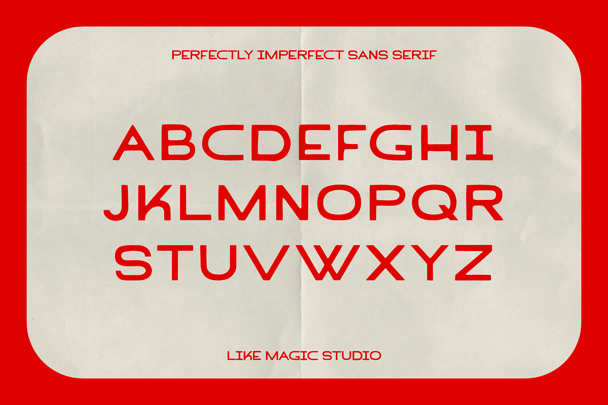 Rebel - An Imperfect Sans Serif, a Sans Serif Font by Like Magic Studio (Photo 2 of 10)