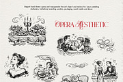 Opera Aesthetic: Vector Line Art, a Decorative Illustration by divanovskaya_nv (Thumbnail 4 of 19)