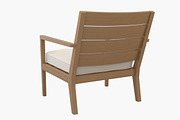 Regatta Lounge Chair with Cushion, a Furniture 3D Model by Morne Studio (Thumbnail 4 of 5)