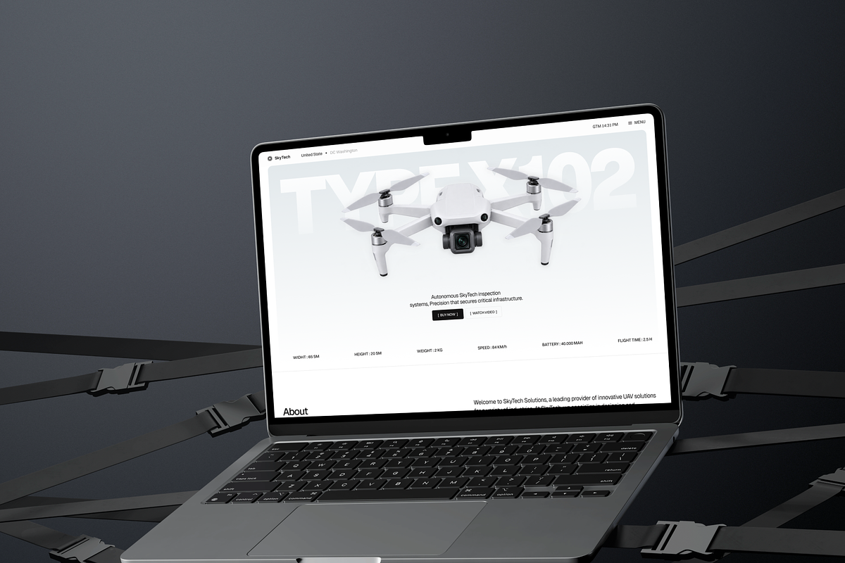 Skytech - Drone Technology Website, a Landing Page Template by SundayWorkTeam (Photo 5 of 6)