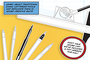 Comic Lettering Masterclass-Adobe, a Templates & Theme by Serkworks Art Labs (Thumbnail 3 of 14)